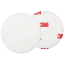 3M™ Finesse-it™ Felt Buffing Pad, 09357, 3 in, Red Foam Logo White Loop, 50/Pac, 500 ea/Case