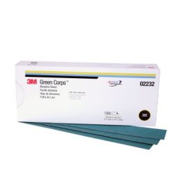 3M™ Green Corps™ Stikit™ Production™ Sheet, 02232, 2 3/4 in x 16 1/2 in, 36 grade, 100 sheets per carton, 5 cartons per case