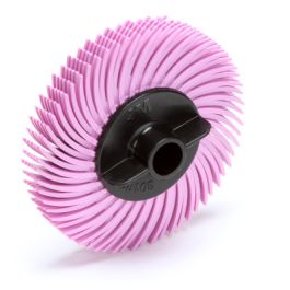 Scotch-Brite™ Radial Bristle Disc, RB-ZB, 6 Mic, 2 in x 3/8 in, Thin Bristle, 40/Carton, 80 ea/Case