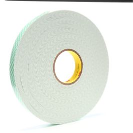 3M™ Double Coated Urethane Foam Tape 4016, Off White, 1 in x 36 yd, 62 mil, 9 Roll/Case