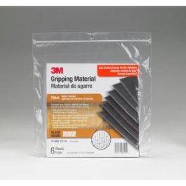 3M™ Gripping Material TB641, Black, 6 in x 7 in, (6 Sheet/Bag) Sheet
