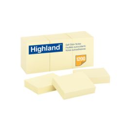 Highland™ Notes 6539, 1-1/2 in x 2 in (7.62 cm x 7.62 cm) Yellow