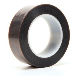 3M™ PTFE Film Tape 5491, Brown, 1 1/2 in x 36 yd, 6.7 mil, 6 Roll/Case