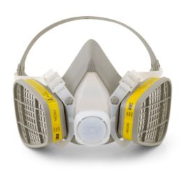 3M™ Half Facepiece Disposable Respirator Assembly 5203, Organic Vapor/Acid Gas, Medium 12 EA/Case