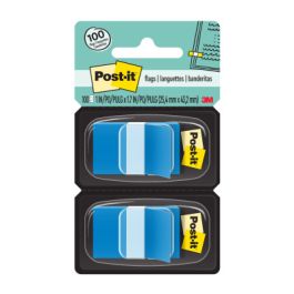 Post-it® Flags 680-BE2, 1 in. x 1.7 in. (2.54 cm x 4.31 cm) Blue, 2-pack