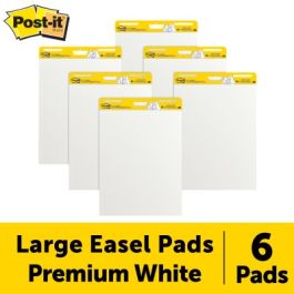 Post-it® Meeting Chart 559VP, White, Promo 4+2 free, 63,5x76,2cm, 30 Shts/EA, 6 EA/CV, 100% PEFC, SGSCH-PEFC-COC-110078