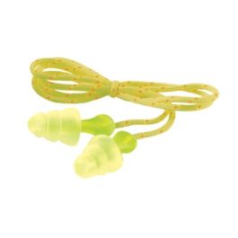 3M™ Tri-Flange™ Earplugs P3001, Cloth, Corded, 400 Pair/Case