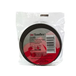 3M™ Temflex™ Rubber Splicing Tape 2155, 3/4 in x 22 ft, Black, 20 rolls/Case