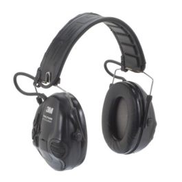 3M™ PELTOR™ Tactical Sport™ MT16H210F-479-SV, Electronic Headset, Foldable Headband, Black, 10 Each/Case