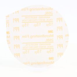 3M™ Microfinishing PSA Film Disc 268L, 15 Mic 3MIL, Type D, 5 in x NH, Die 500X, 25/Bag, 500 ea/Case