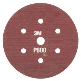 3M™ Hookit™ Flexible Abrasive Disc 270J, 34406, 6 in, Dust Free, P800, 25 disc per carton, 5 cartons per case