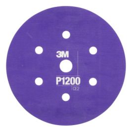 3M™ Hookit™ Flexible Abrasive Disc 270J, 34408, 6 in, Dust Free, P1200, 25 disc per carton, 5 cartons per case
