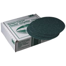 3M™ Green Corps™ Hookit™ Disc, 00516, 6 in, 36, 25 discs per carton, 5 cartons per case