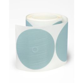 3M™ Trizact™ PSA Film Disc Roll 268XA, A10 3MIL, Blue, 5 in x NH, Die 500X, 25 Discs/Roll, 4 Rolls/Case