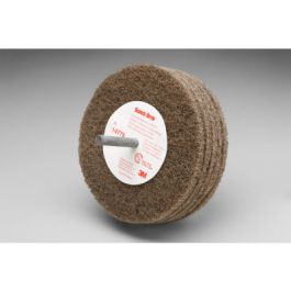Scotch-Brite™ Cut and Polish Disc D5, 4 in x 1-1/4 in x 1/4 in A MED, 10 ea/Case