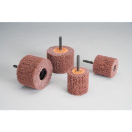 Standard Abrasives™ Buff and Blend AP Mounted Flap Brush, 875511, 3 in x 2 in x 1/4 in, A MED, 5/Carton, 50 ea/Case