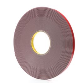 3M™ VHB™ Tape 4941F, Gray, 1/2 in x 36 yd, 45 mil, Film Liner, 18 Roll/Case
