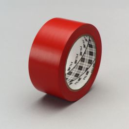 3M™ General Purpose Vinyl Tape 764, Red, 49 in x 36 yd, 5 mil, 3 Roll/Case, Plastic Core