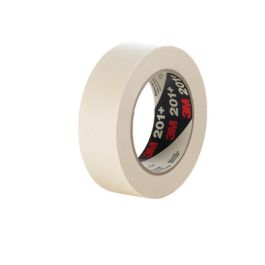 3M™ General Use Masking Tape 201+, Tan, 1490 mm x 55 m, 4.4 mil, 1 Roll/Case