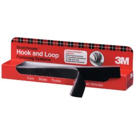 3M™ Hook/Loop Fastener SJ3571/SJ3572, Black, 1 in x 12 in, mated strips, (12 Strip/Carton, 6 Carton/Case) 72 Each/Case