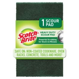 Scotch-Brite® Heavy Duty Scour Pad 220, 6 in x 3.8 in, 24/cs