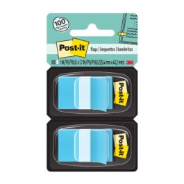 Post-it® Flags 680-BB2, 1 in. x 1.7 in. (2.54 cm x 4.31 cm) Bright Blue, 2-pk