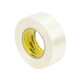 Scotch® Filament Tape 898, Clear, 96 mm x 55 m, 6.6 mil, 12 Roll/Case