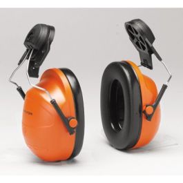 3M™ PELTOR™ Hi-Viz Earmuffs H31P3E, Hard Hat Attached, 10 EA/Case