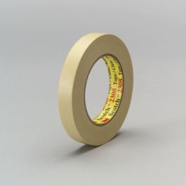 3M™ Masking Tape 2308, Tan, 18 mm x 55 m, 5.3 mil, 48 Roll/Case