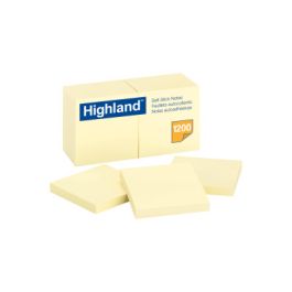 Highland™ Notes 6549, 3 in x 3 in (7.62 cm x 7.62 cm)