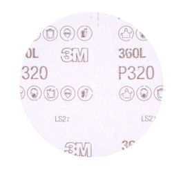 3M Xtract™ Film Disc 360L, P320 3MIL, 5 in, Die 500LG, 100/Carton, 500 ea/Case