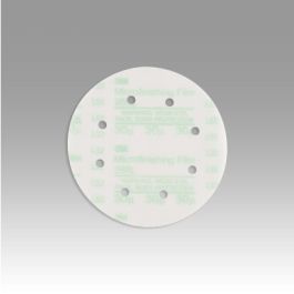 3M™ Hookit™ Microfinishing Film Disc 268L, 30 Mic 3MIL, Type D, 6 in x NH, D/F 8HL, Die 600HY, 25/Bag, 500 ea/Case