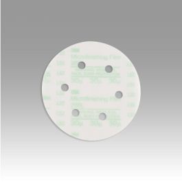 3M™ Microfinishing PSA Film Disc 268L, 30 Mic 3MIL, Type D, 6 in x NH, D/F 6HL, Die 600HZ, 50/Carton, 500 ea/Case