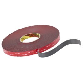 3M™ VHB™ Tape 4611, Dark Gray, 1 in x 36 yd, 45 mil, Small Pack, 2 Roll/Case
