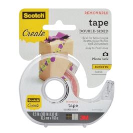 Scotch® Tape Double Sided Removable 2002-CFT, 1/2 in x 300 in