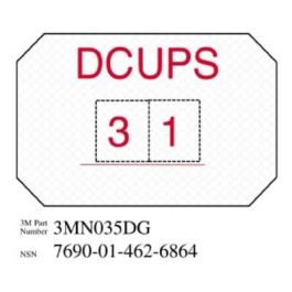 3M™ Diamond Grade™ Damage Control Sign 3MN035DG, "DCUPS", 8 in x 12 in, 10/Pkg