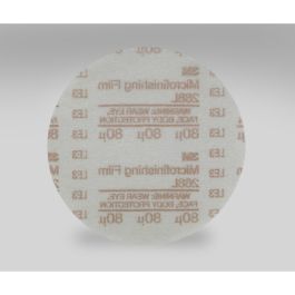 3M™ Hookit™ Microfinishing Film Disc 268L, 80 Mic 3MIL, Type D, 6 in x NH, Die 600Z, 25/Bag, 500 ea/Case