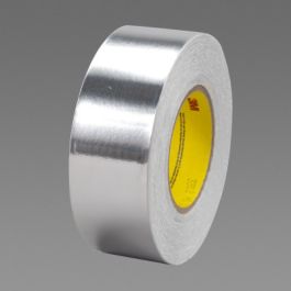 3M™ Conductive Aluminum Foil Tape 3302, Silver, 4 in x 36 yd, 3.5 mil, 2 Rolls/Case
