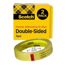 Scotch® Double Sided Tape 665-2P34-36, 3/4 in x 1296 in 2 pk