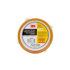 3M™ Polyethylene Tape 483, Transparent, 1 in x 36 yd, 5.0 mil, 36 Roll/Case, Individually Wrapped Conveniently Packaged