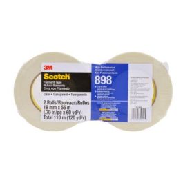 Scotch® Filament Tape 898, Clear, 18 mm x 55 m, 6.6 mil, 24 Packs/Case, Individually Wrapped Conveniently Packaged