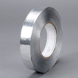 3M™ Heavy Duty Aluminum Foil Tape 438, Silver, 1 in x 60 yd, 7.2 mil, 48 Roll/Case
