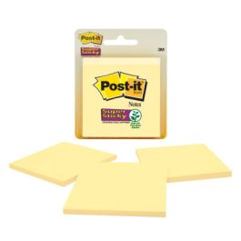 Post-it® Super Sticky Notes 3321-SSY, 3 in x 3 in, (7.62 cm x 7.62 cm) 45 sheets/pad Canary Yellow