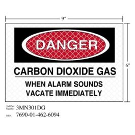 3M™ Diamond Grade™ Fire Fighting Sign 3MN301DG, "DANGER…IMMED", 9 in x 6 in, 10/Package