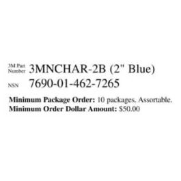 3M™ Diamond Grade™ Ship Board Letters 3MNCHAR-2B6, 3975, Blue, "6", 2 in, 10/Package