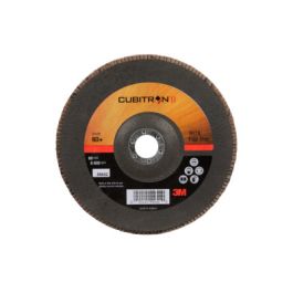 3M™ Cubitron™ II Flap Disc 967A, 60+, T27, 7 in x 7/8 in, Giant, 5 ea/Case