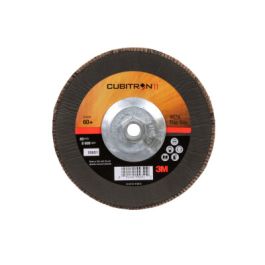 3M™ Cubitron™ II Flap Disc 967A, 60+, T29 Quick Change, 7 in x 5/8"-11, Giant, 5 ea/Case