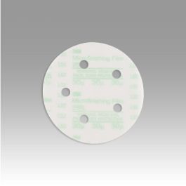 3M™ Hookit™ Microfinishing Film Disc 268L, 30 Mic 3MIL, Type D, 5 in x NH, D/F 5HL, Die 500FH, 25/Carton, 500 ea/Case