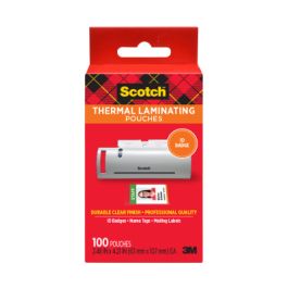 Scotch™ Thermal Pouches TP5852-100, 2.4 in x 4.2 in (63 mm x 107 mm) ID badge without clip