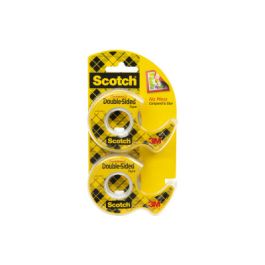 Scotch® Double Sided Tape 137DM-2, 1/2 in x 400 in 2 Pack